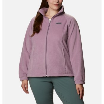 Columbia Jas Dames, Benton Springs Full Zip Plus Size Paars, 36FELGXNT